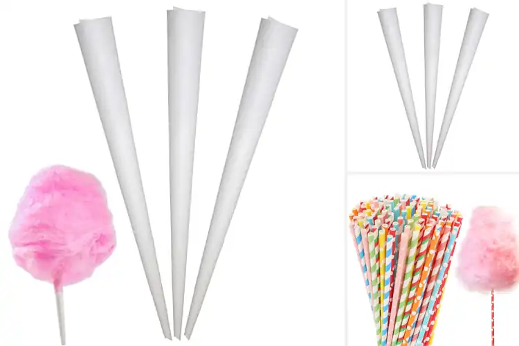 Detailed view of 10 Best 100 Pack Cotton Candy Cones – Durable, Vibrant & Fun