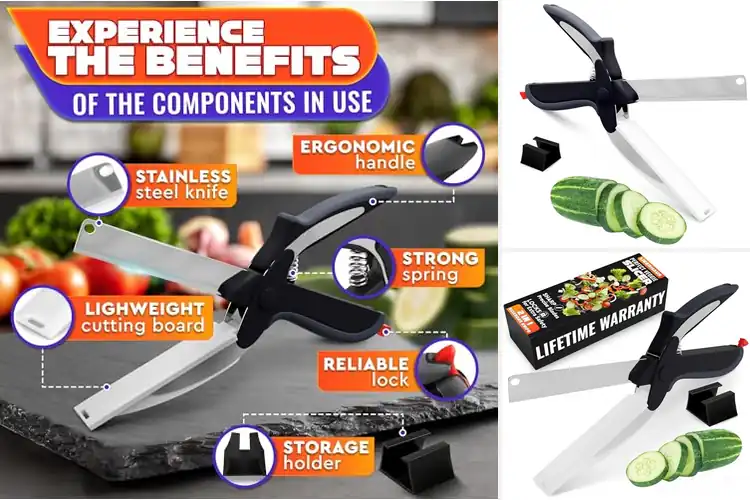 Detailed view of Best 2 In 1 Kitchen Scissors For Food