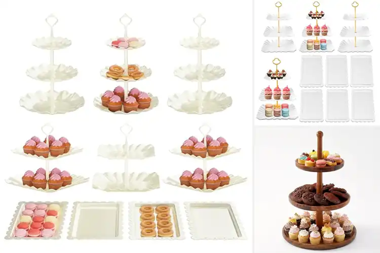 Detailed view of Best 3-In-1 Dessert Display Sets: Versatile & Stylish