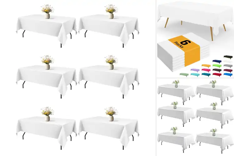 Detailed view of 10 Best 6 Pack Tablecloths: Wrinkle‑Resistant & Waterproof