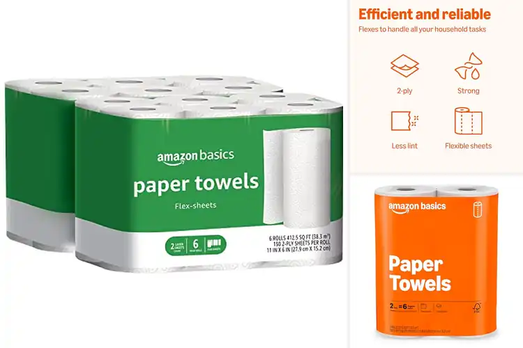 Detailed view of 5 Best Amazon Basics Paper Towels: Clean & Efficient