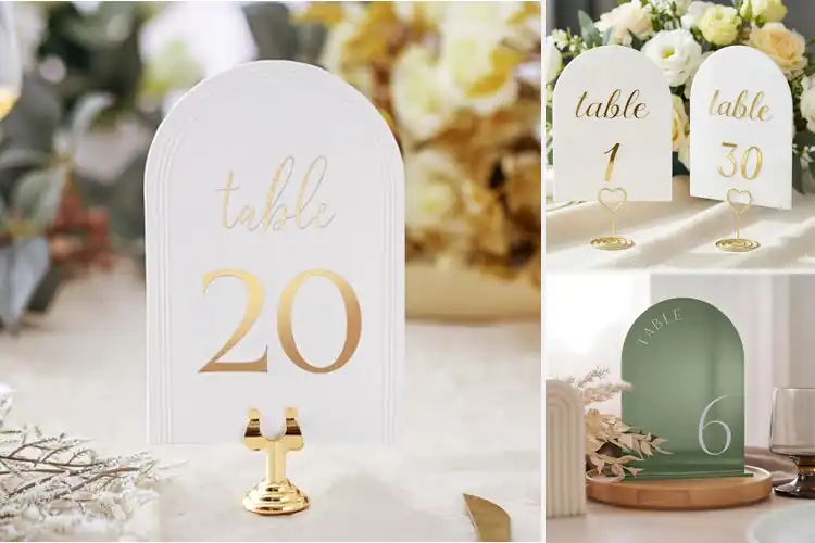 Detailed view of Best Arch Table Numbers