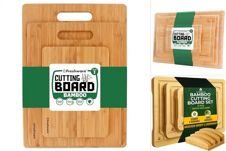 Detailed view of Best Bamboo Cutting Board Set Of 3