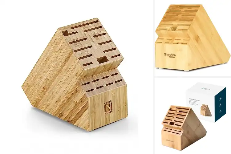 Detailed view of Best Bamboo Knife Blocks