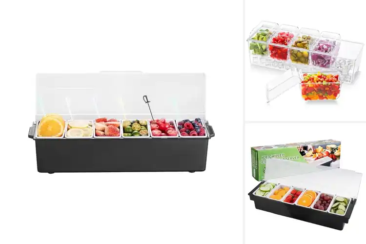 Detailed view of Best Bar Caddy With Lids