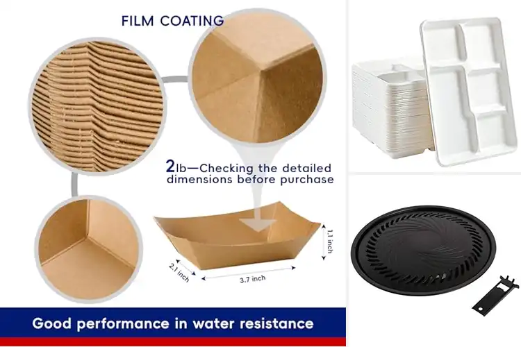 Detailed view of 10 Best BBQ Plates: Stay Crispy and Mess-Free Grilling