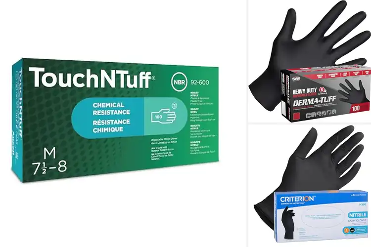 Detailed view of 10 Best Beaded-Cuff Nitrile Gloves for Ultimate Protection