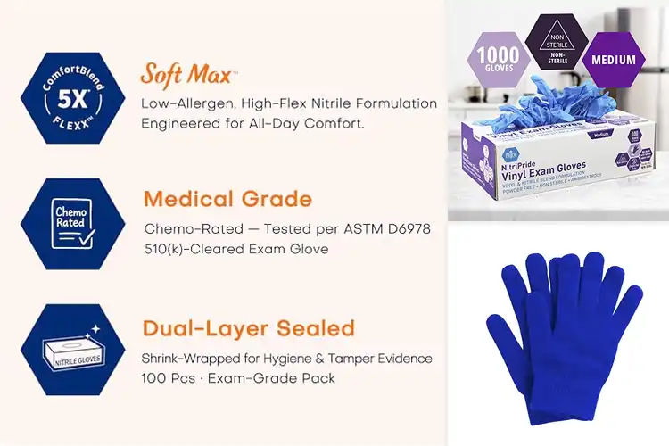 Detailed view of 10 Best Blue Gloves: Find Your Perfect Match Today