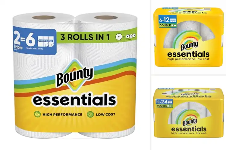 Detailed view of 10 Best Bounty Essentials Paper Towels — Strong, Cheap