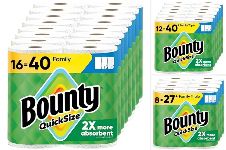 Detailed view of Best Bounty Paper Towels For Quick Size Household Use