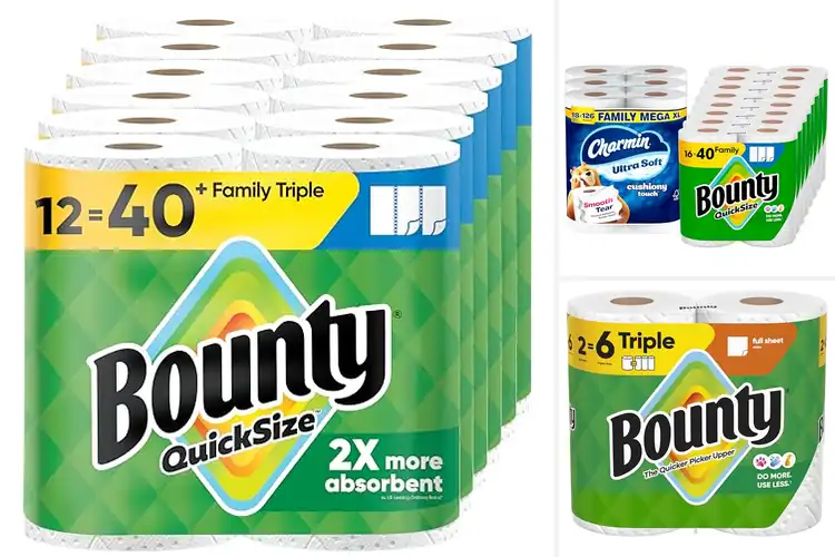 Detailed view of 10 Best Bounty White Quick Size Paper Towels: Fast Cleanups