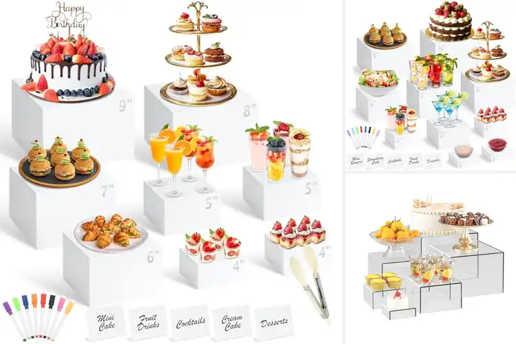 Detailed view of Best Buffet Risers Sets