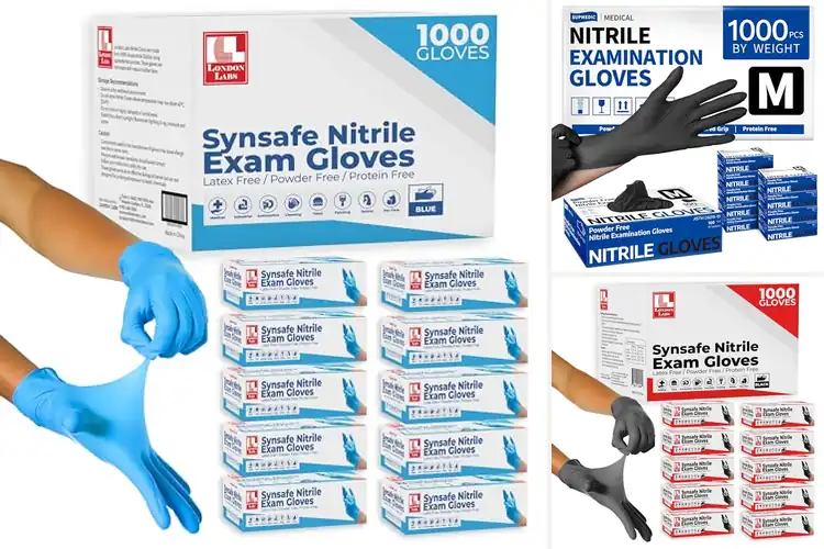 Detailed view of 10 Best Bulk Nitrile Gloves for Tough, Comfortable Grip
