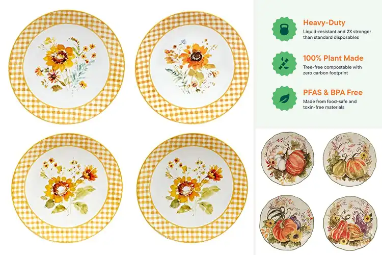 Detailed view of 10 Best Certified Plates: Color Your Food Delicious