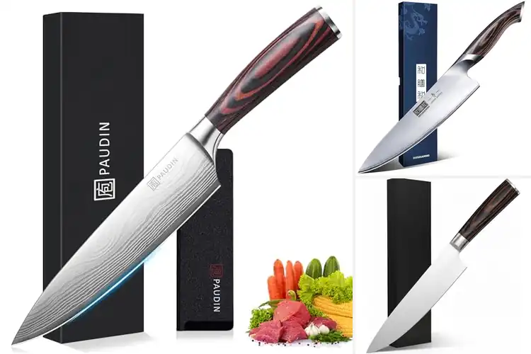 Detailed view of Best Chef Knife 8 Inch High Carbon Stainless Steel