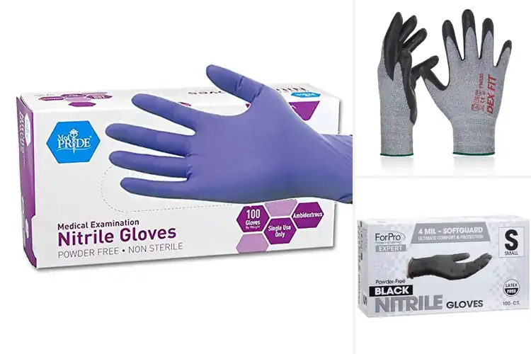 Detailed view of 10 Best Comfortable Nitrile Gloves for All-Day Comfort