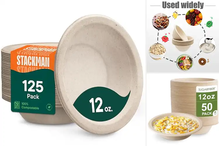 Detailed view of 10 Best Compostable Paper Bowls: Eco Meals Made Easy