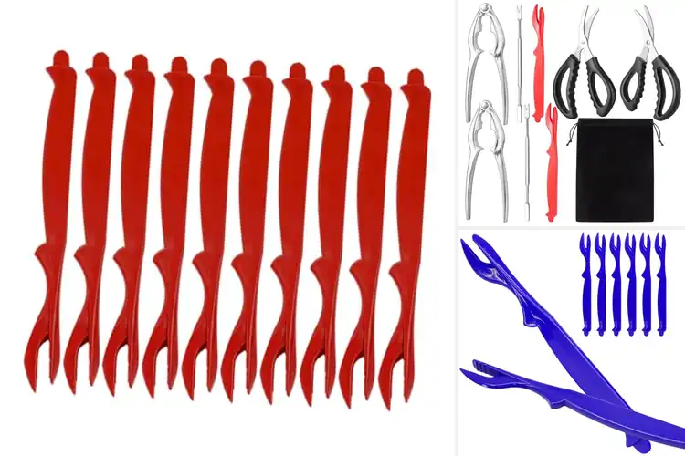 Detailed view of Best Crab Leg Fork Set For Easy Peeling