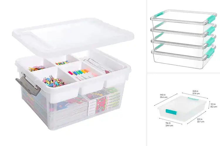 Detailed view of 10 Best Craft Containers: Organize Your Craft Supplies