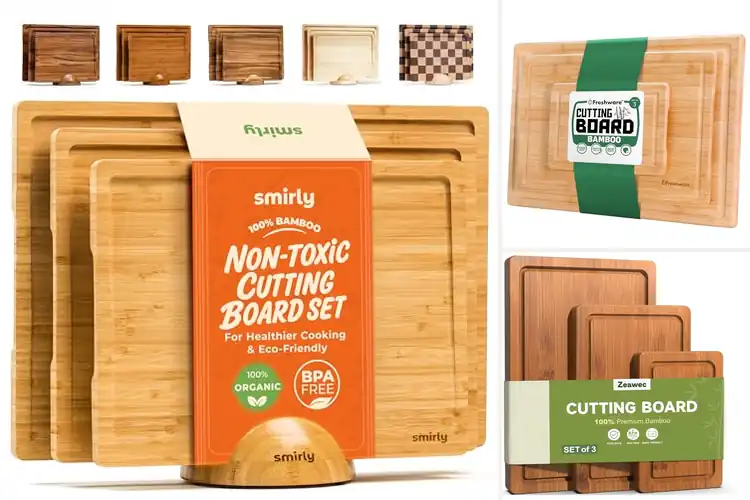 Detailed view of Best Cutting Board Set For Food Prep And Serving