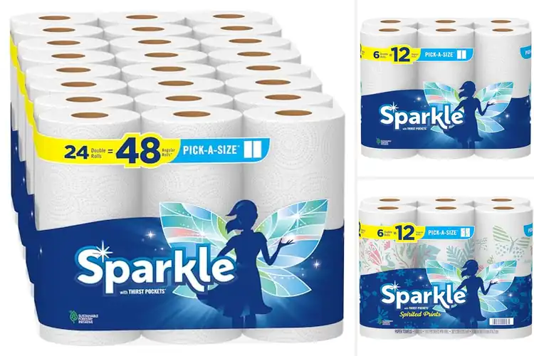 Detailed view of 10 Best Deals Sparkle Pick-A-Size Paper Towels – Save More