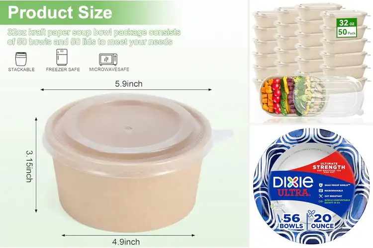 Detailed view of 10 Best Disposable Bowls for Meals: Hot, Handy, Hassle‑Free