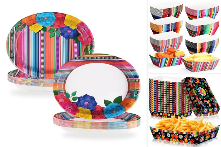 Detailed view of 10 Best Disposable Mexican Trays for Stylish Serving