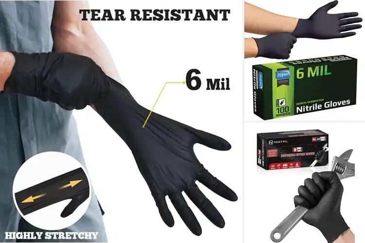 Detailed view of 10 Best Durable Nitrile Glove for Tough Jobs & Comfort