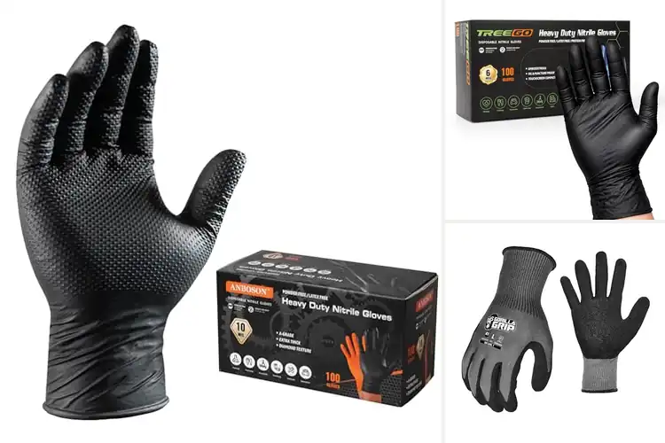 Detailed view of Best Durable Puncture-Resistant Nitrile Gloves
