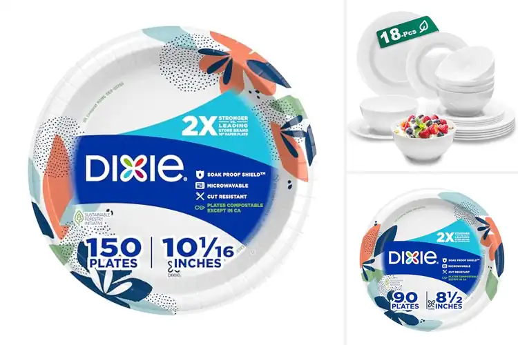 Detailed view of Best Easy Cleanup Dinner Plates