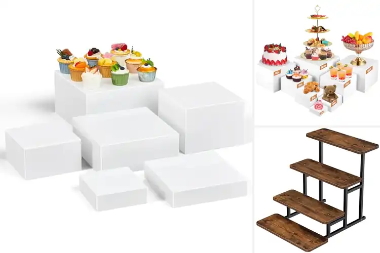 Detailed view of Best Easy To Clean Dessert Riser Trays