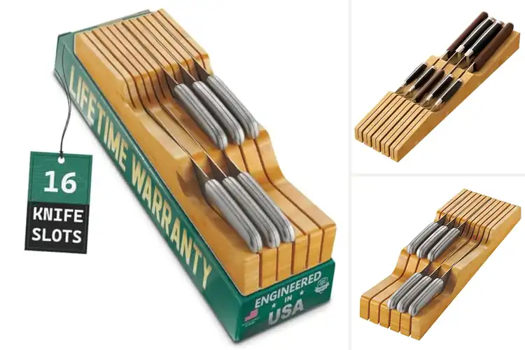 Detailed view of Best Easy To Clean Knife Drawer Organizer