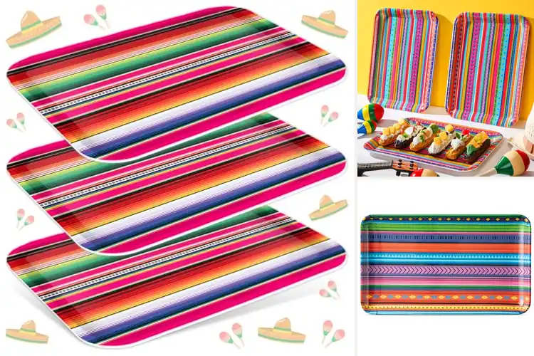 Detailed view of 10 Best Fiesta Serving Trays to Brighten Your Table