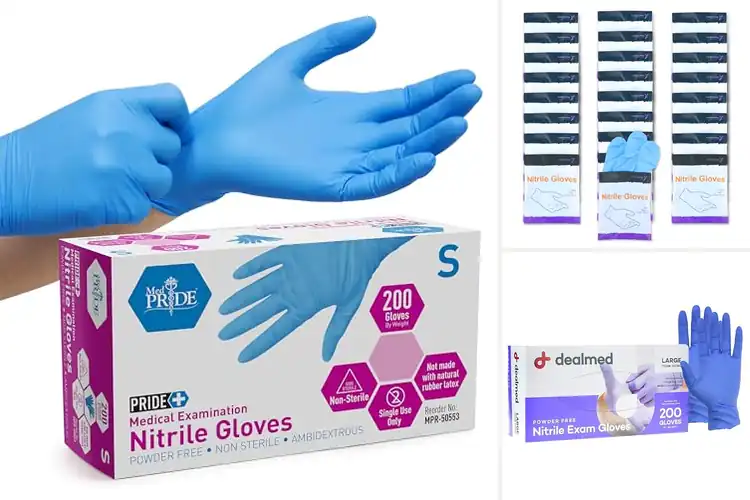 Detailed view of 10 Best First Responders Nitrile Exam Gloves That Save Lives