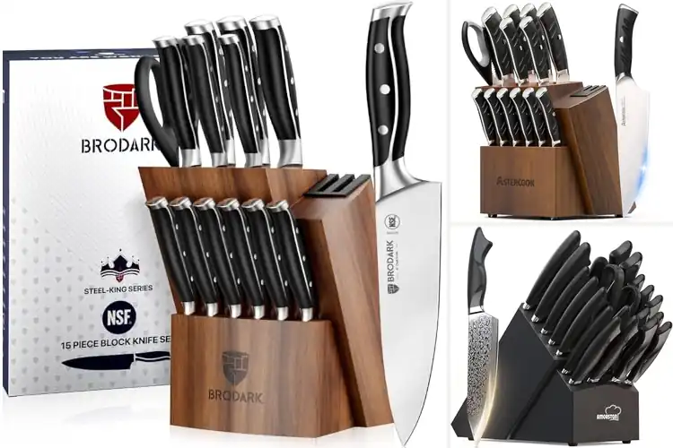 Detailed view of Best Full Tang Stability Knife Sets