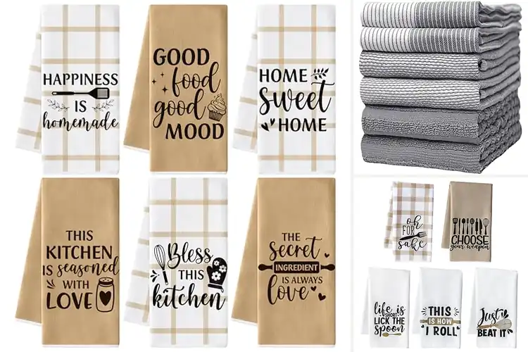 Detailed view of 10 Best Gift Set Dish Towels to Add Color & Absorbency