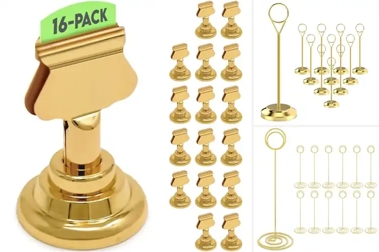Detailed view of Best Gold Table Number Holders
