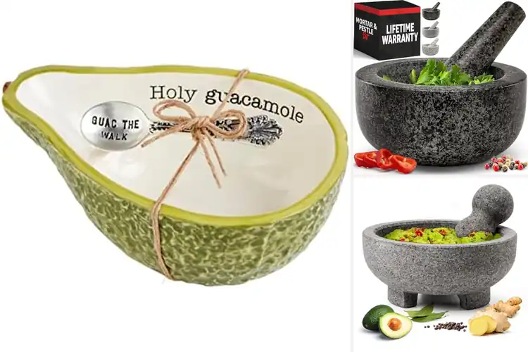 Detailed view of 10 Best Guacamole Bowls to Elevate Your Dip Experience