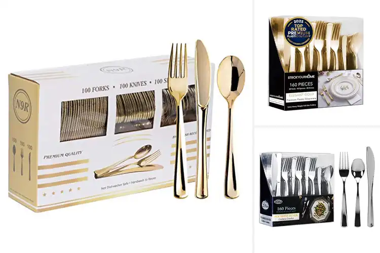 Detailed view of 10 Best High-Quality Disposable Silverware: Elegant Time-Savers