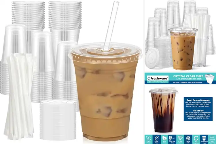 Detailed view of 10 Best Iced Coffee Cups With Lids: Stay Cool & Spill-Free