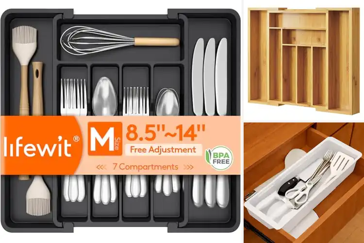 Detailed view of Best Kitchen Drawer Organizers: Declutter & Transform