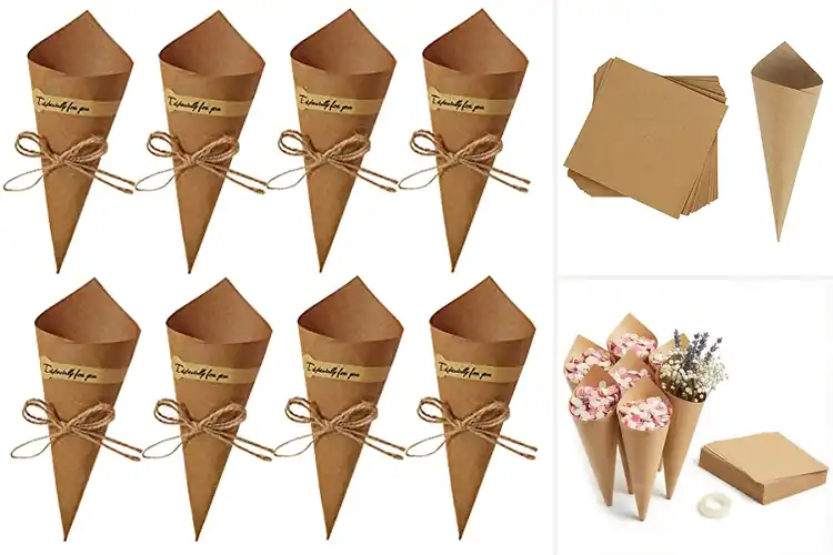 Detailed view of 10 Best Kraft Paper Cones for Eco-Friendly DIY Event Essentials