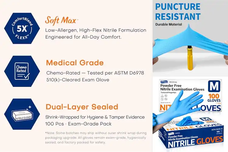 Detailed view of 10 Best Latex-Free Medical Gloves for Safe Exams and Cooking