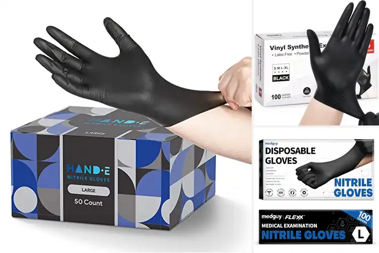 Detailed view of 10 Best Latex-Free Tattoo Gloves for Comfort & Safety