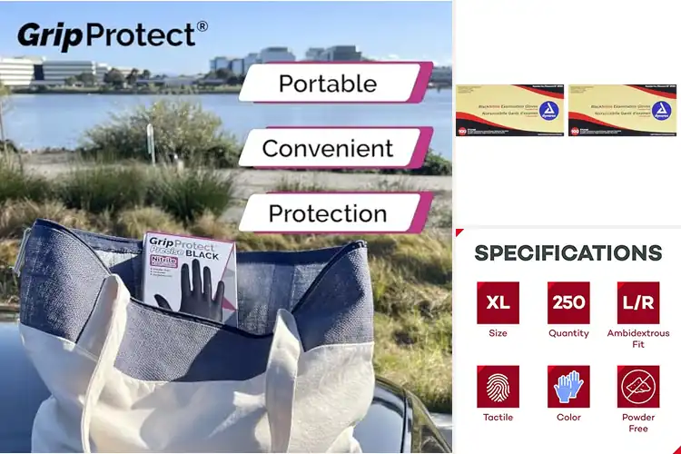 Detailed view of 10 Best Law Enforcement Nitrile Exam Gloves for Peak Performance