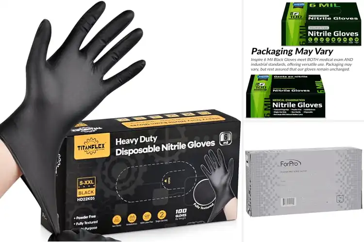 Detailed view of 10 Best Law Enforcement Nitrile Gloves: Grip & Durability