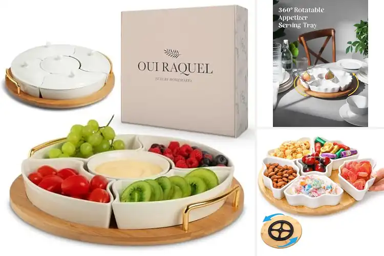 Detailed view of 10 Best Lazy Susan Platters for Easy Table Sharing