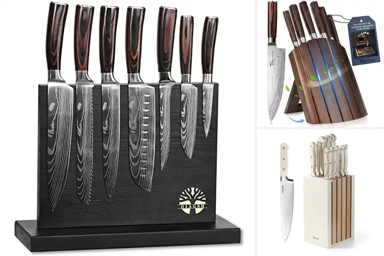 Detailed view of Best Magnetic Knife Block Sets