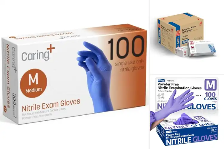 Detailed view of 10 Best Medium Nitrile Exam Gloves for Comfort and Durability