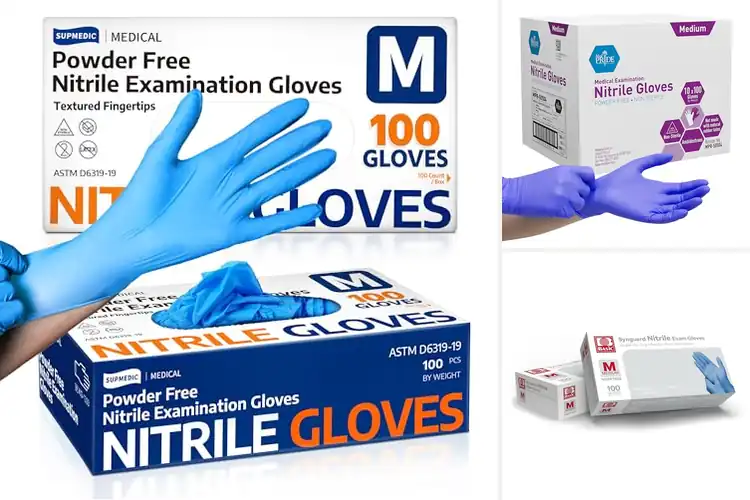 Detailed view of 10 Best Medium Nitrile Gloves for Comfort